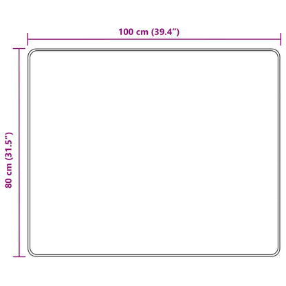 Rug Runner MARSA Multicolour 80 x 100 cm Polyester and PVC