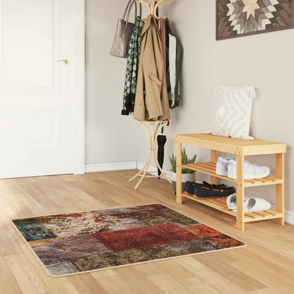 Rug Runner MARSA Multicolour 100 x 100 cm Polyester and PVC