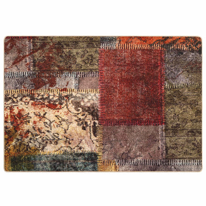 Rug Runner MARSA Multicolour 100 x 150 cm Polyester and PVC