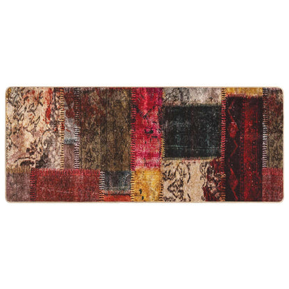 Rug Runner MARSA Multicolour 100 x 200 cm Polyester and PVC