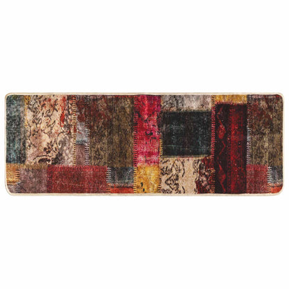 Rug Runner MARSA Multicolour 100 x 250 cm Polyester and PVC