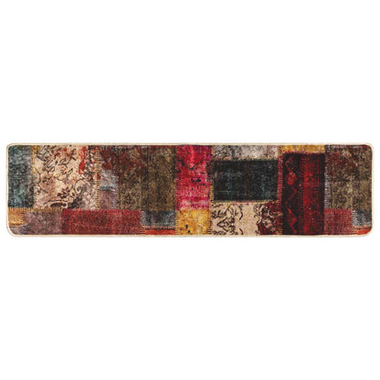 Rug Runner MARSA Multicolour 100 x 450 cm Polyester and PVC