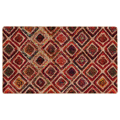 Rug Runner MARSA Multicolour 80 x 100 cm Polyester and PVC