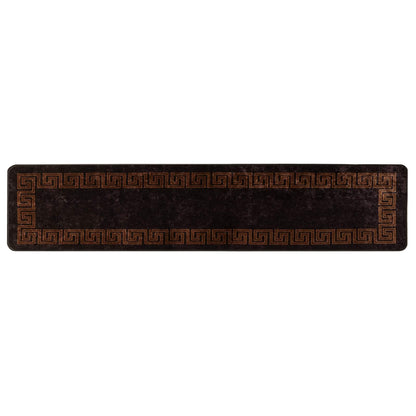 Rug Runner MARSA Black 50 x 350 cm Polyester and PVC