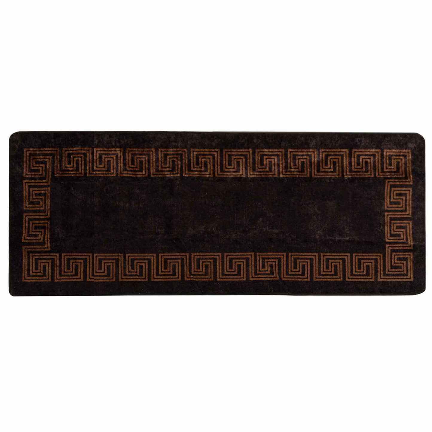 Rug Runner MARSA Black 100 x 250 cm Polyester and PVC