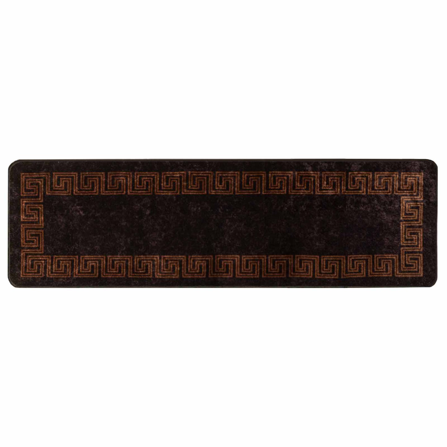 Rug Runner MARSA Black 100 x 300 cm Polyester and PVC