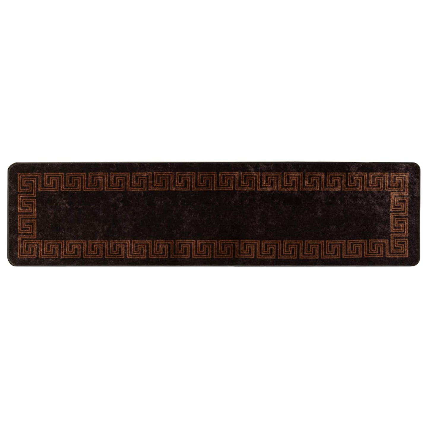 Rug Runner MARSA Black 100 x 400 cm Polyester and PVC