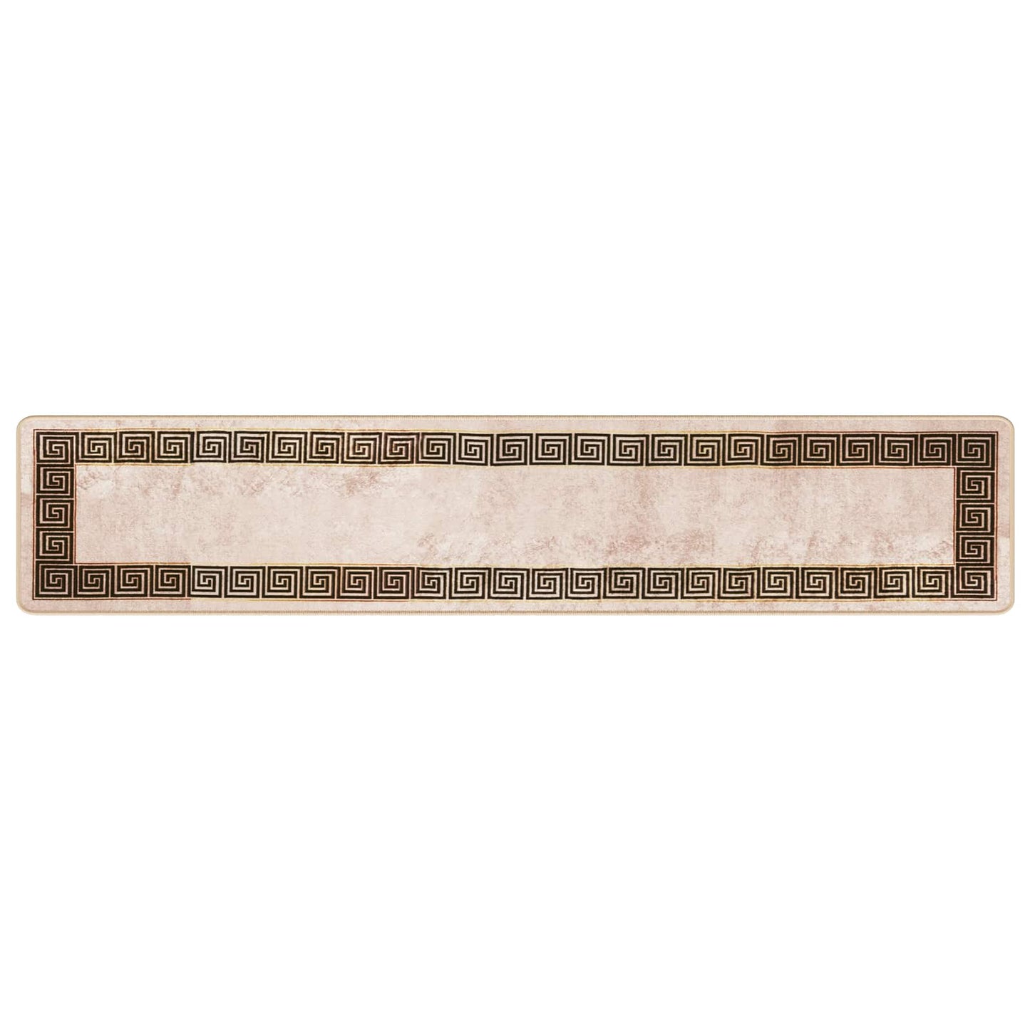 Rug Runner MARSA Black 50 x 250 cm Polyester and PVC