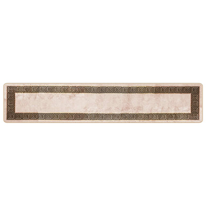 Rug Runner MARSA Black 50 x 250 cm Polyester and PVC