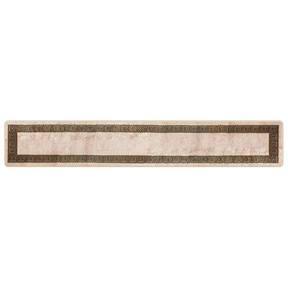 Rug Runner MARSA Black 50 x 300 cm Polyester and PVC