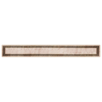 Rug Runner MARSA Black 50 x 400 cm Polyester and PVC