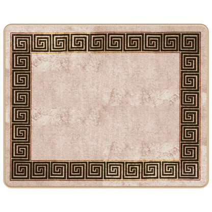 Rug Runner MARSA Black 80 x 100 cm Polyester and PVC