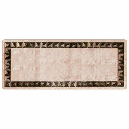Rug Runner MARSA Black 80 x 200 cm Polyester and PVC