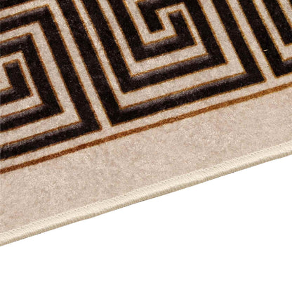 Rug Runner MARSA Black 80 x 350 cm Polyester and PVC