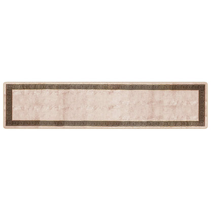 Rug Runner MARSA Black 80 x 350 cm Polyester and PVC