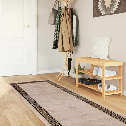 Rug Runner MARSA Black 100 x 450 cm Polyester and PVC