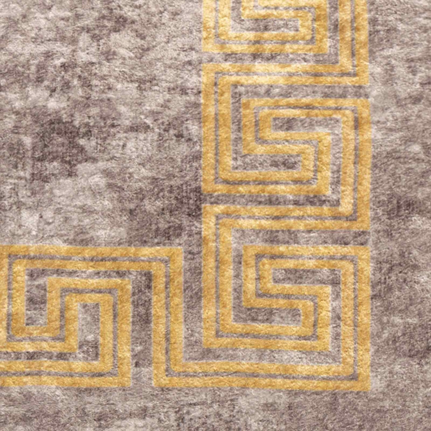 Rug Runner MARSA Grey 100 x 100 cm Polyester and PVC