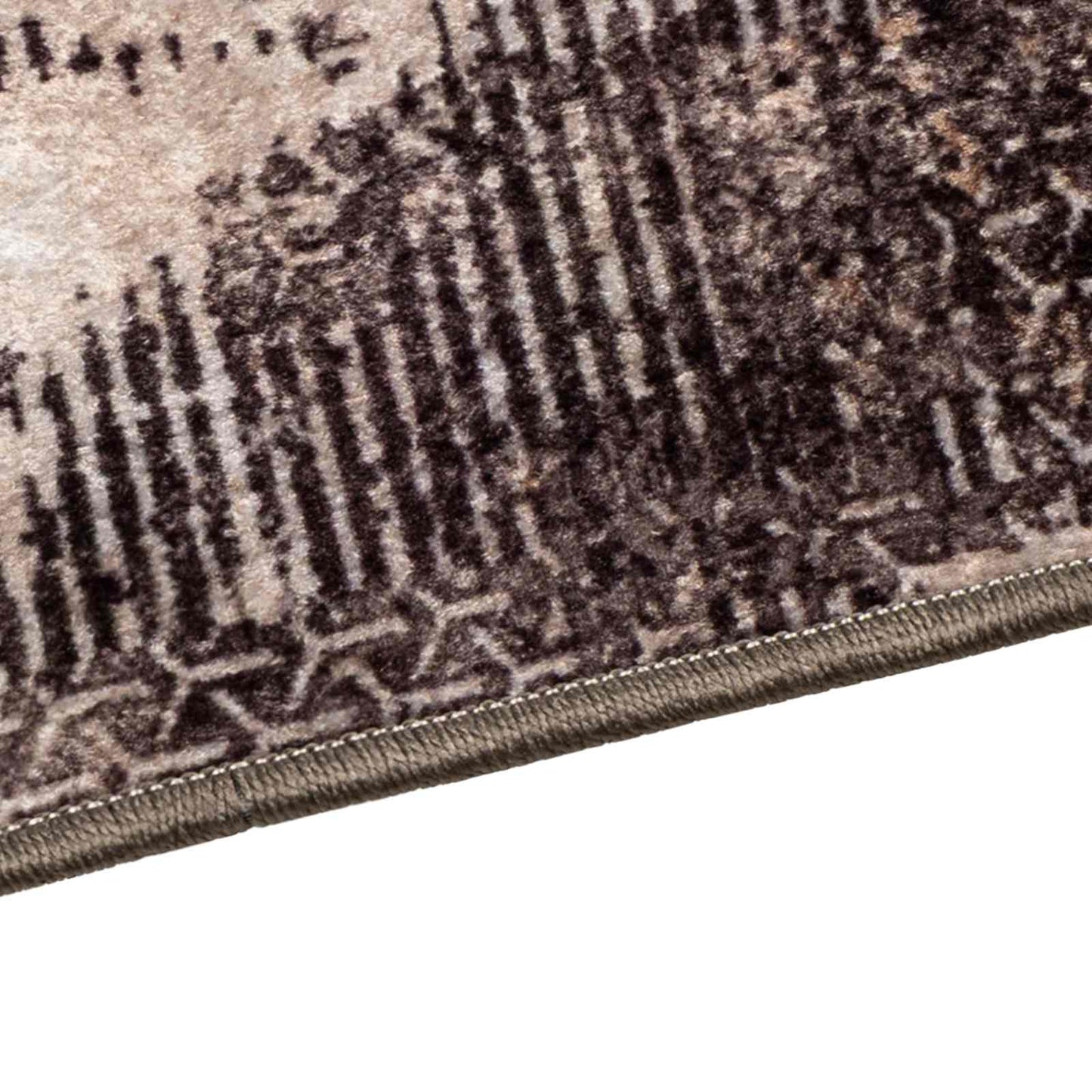 Rug Runner MARSA Black 100 x 350 cm Polyester and PVC
