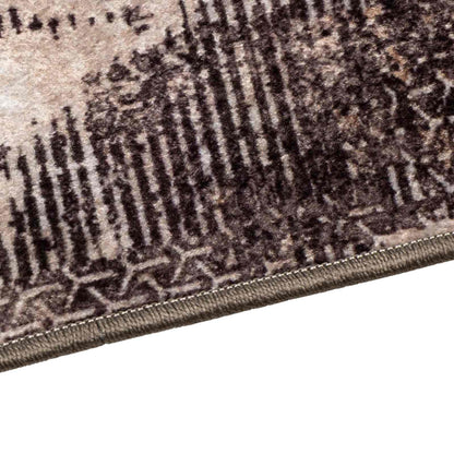 Rug Runner MARSA Black 100 x 350 cm Polyester and PVC