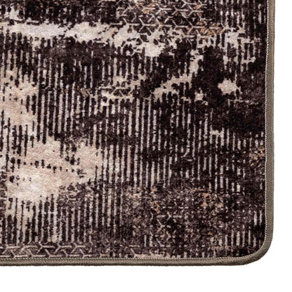 Rug Runner MARSA Black 100 x 350 cm Polyester and PVC