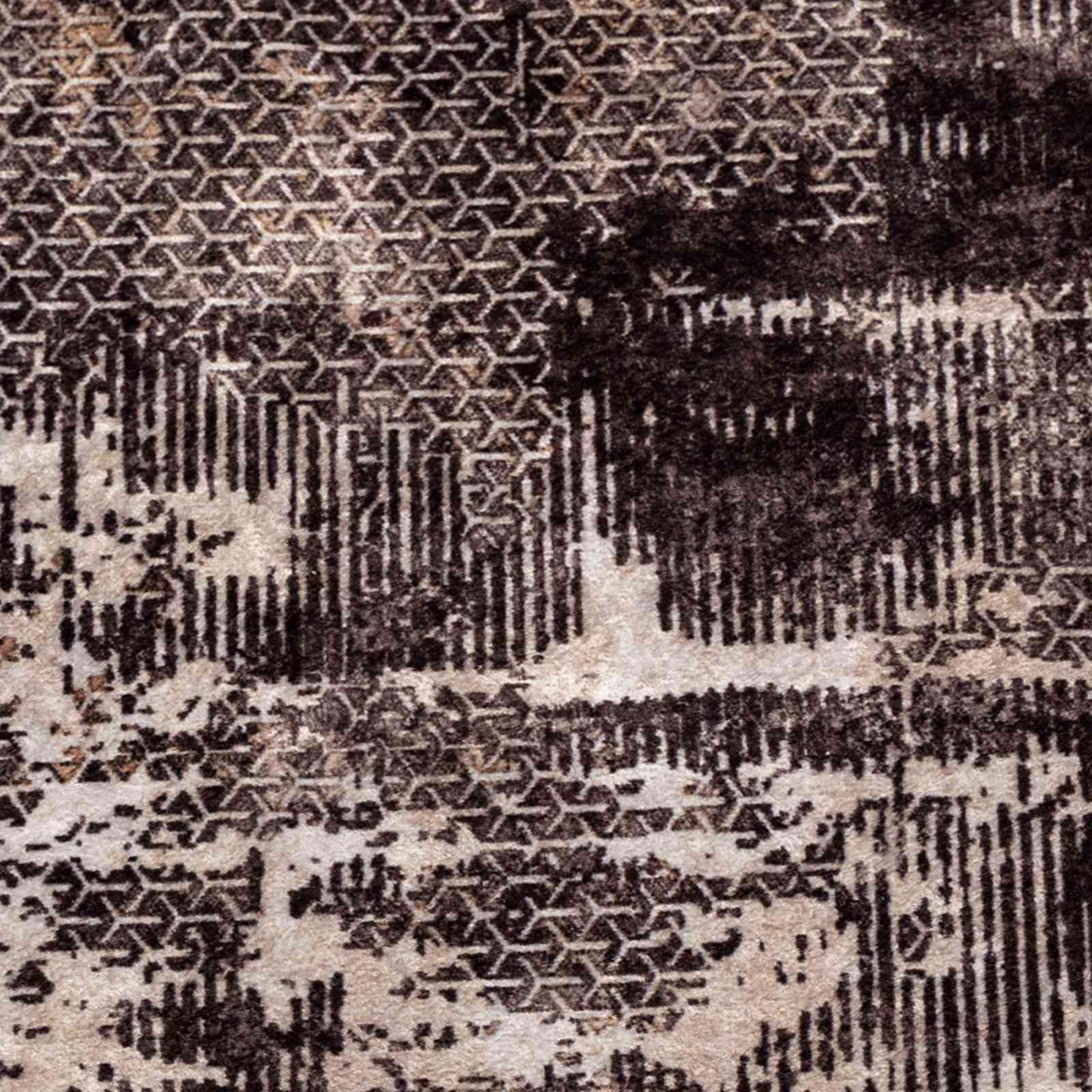 Rug Runner MARSA Black 100 x 350 cm Polyester and PVC