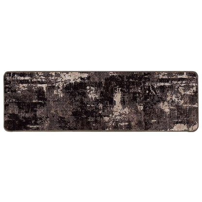 Rug Runner MARSA Black 100 x 350 cm Polyester and PVC