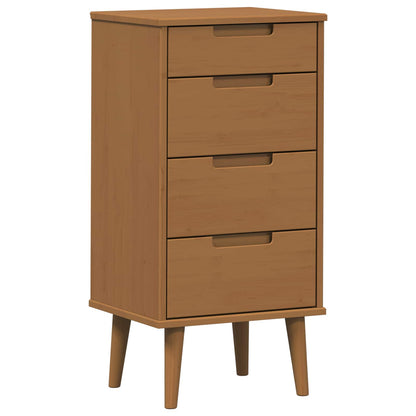 Chest of Drawers MOLDE Caramel 40 x 35 x 82 cm Solid Pine Wood