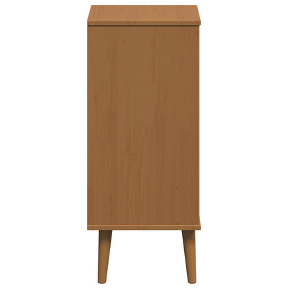 Chest of Drawers MOLDE Caramel 40 x 35 x 82 cm Solid Pine Wood