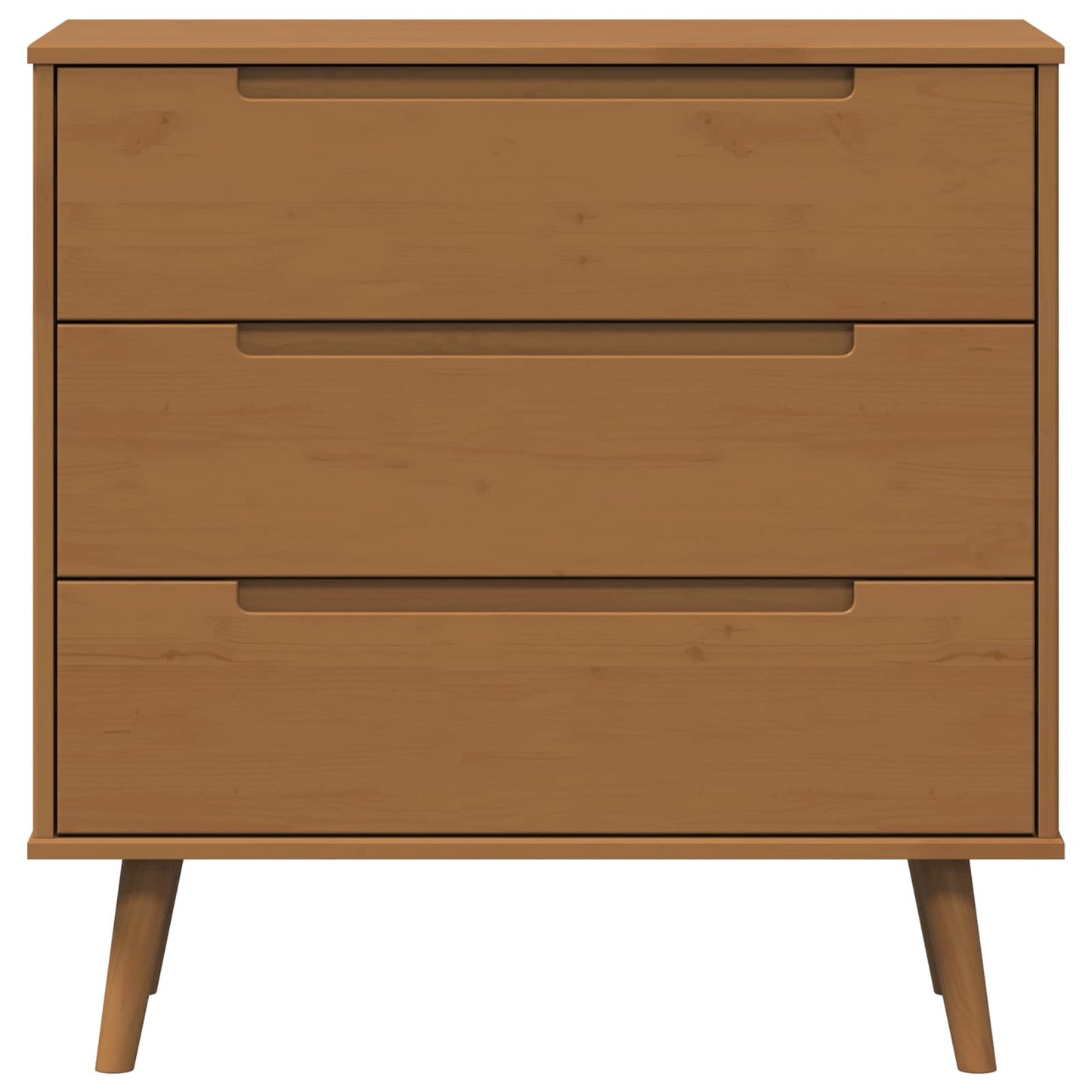 Chest of Drawers MOLDE Caramel 80 x 40 x 80 cm Solid Pine Wood