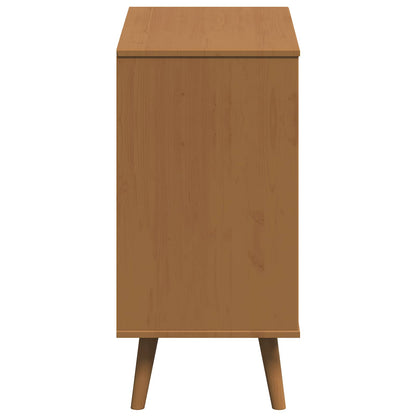 Chest of Drawers MOLDE Caramel 80 x 40 x 80 cm Solid Pine Wood