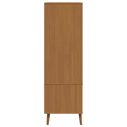 Wardrobe MOLDE Caramel 90 x 55 x 175 cm Solid Pine Wood