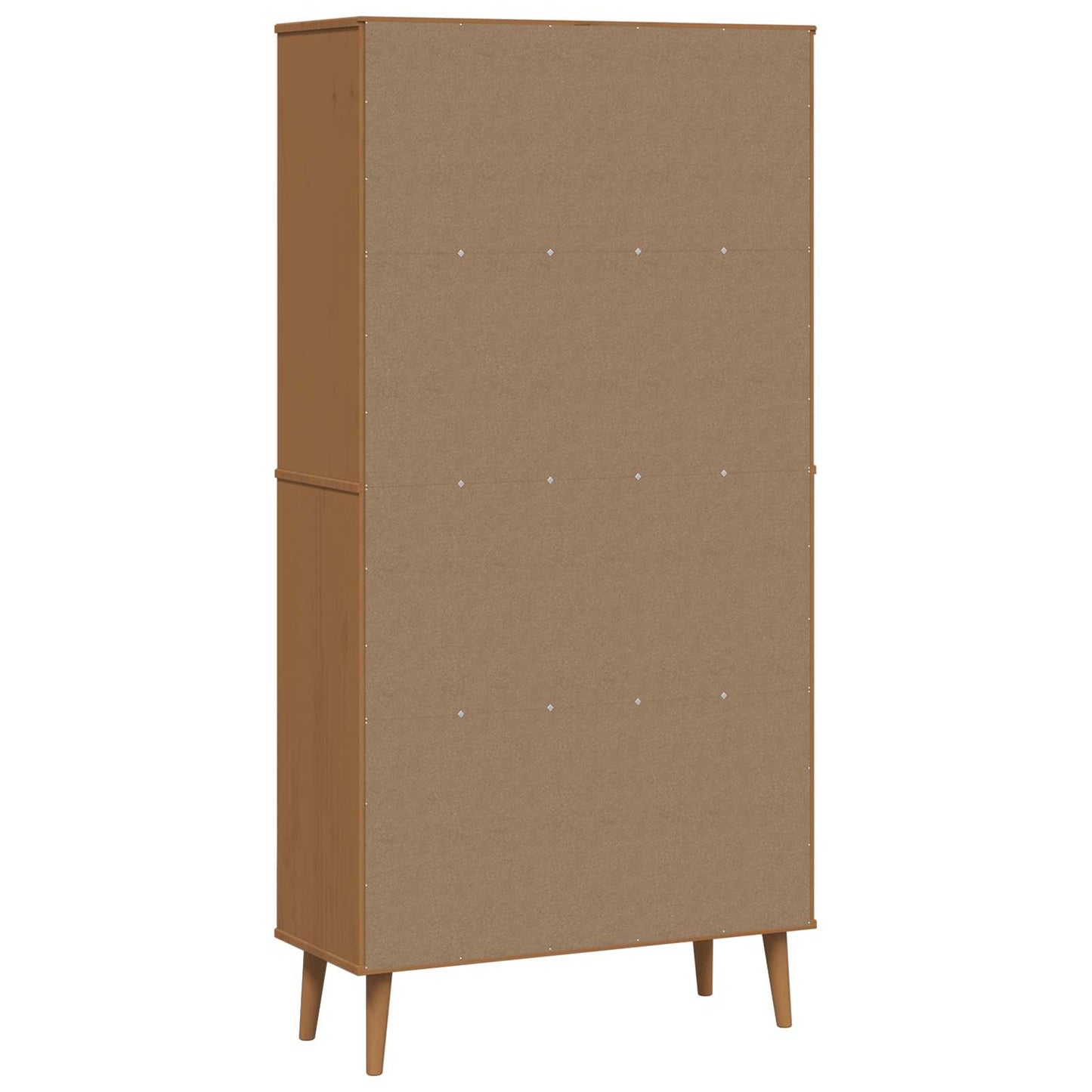 Bookcase MOLDE 85 x 35 x 170.5 cm Solid Pine Wood Caramel