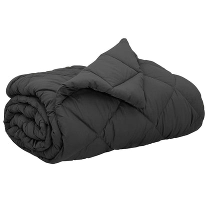 Summer Duvet Anthracite 220 x 200 cm Microfiber