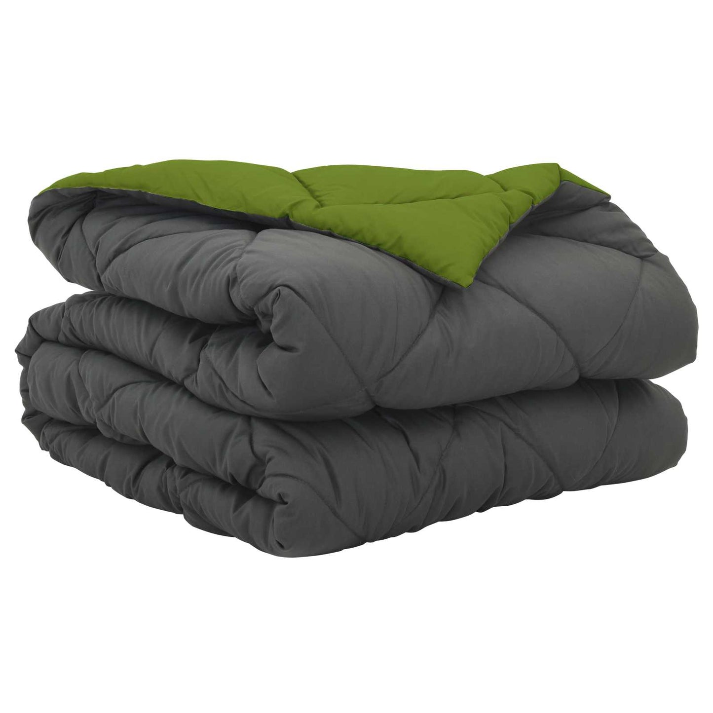 Summer Duvet Green and Anthracite 220 x 135 cm Microfiber