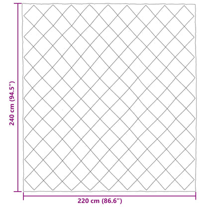 Summer Duvet Green and Anthracite 220 x 240 cm Microfiber