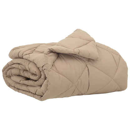Summer Duvet Taupe 200 x 140 cm Microfiber