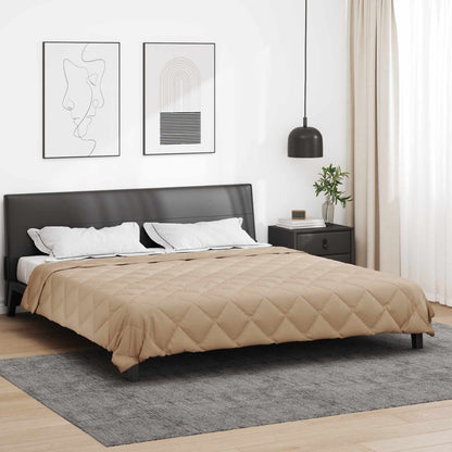 Summer Duvet Taupe 220 x 200 cm Microfiber