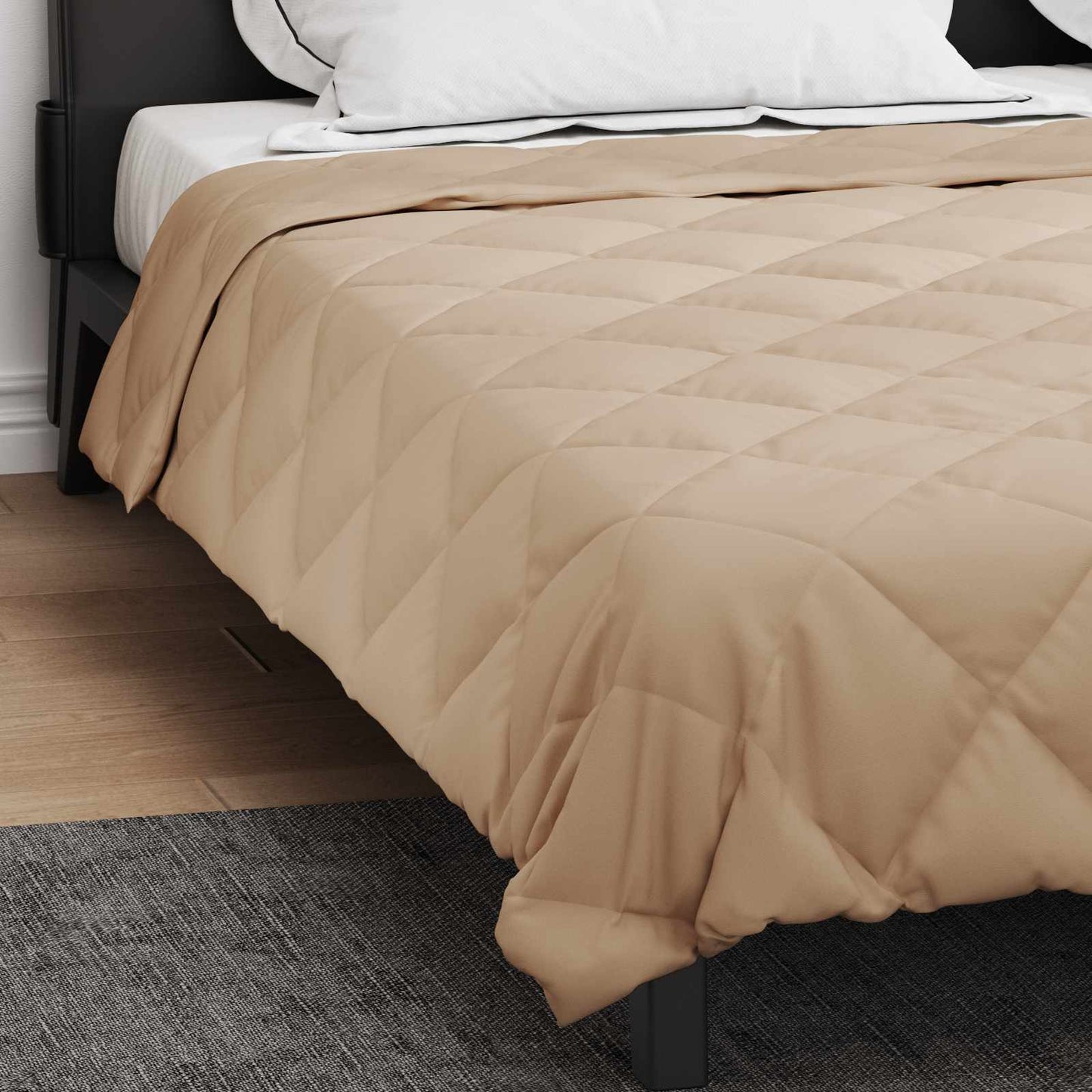 Summer Duvet Taupe 220 x 240 cm Microfiber