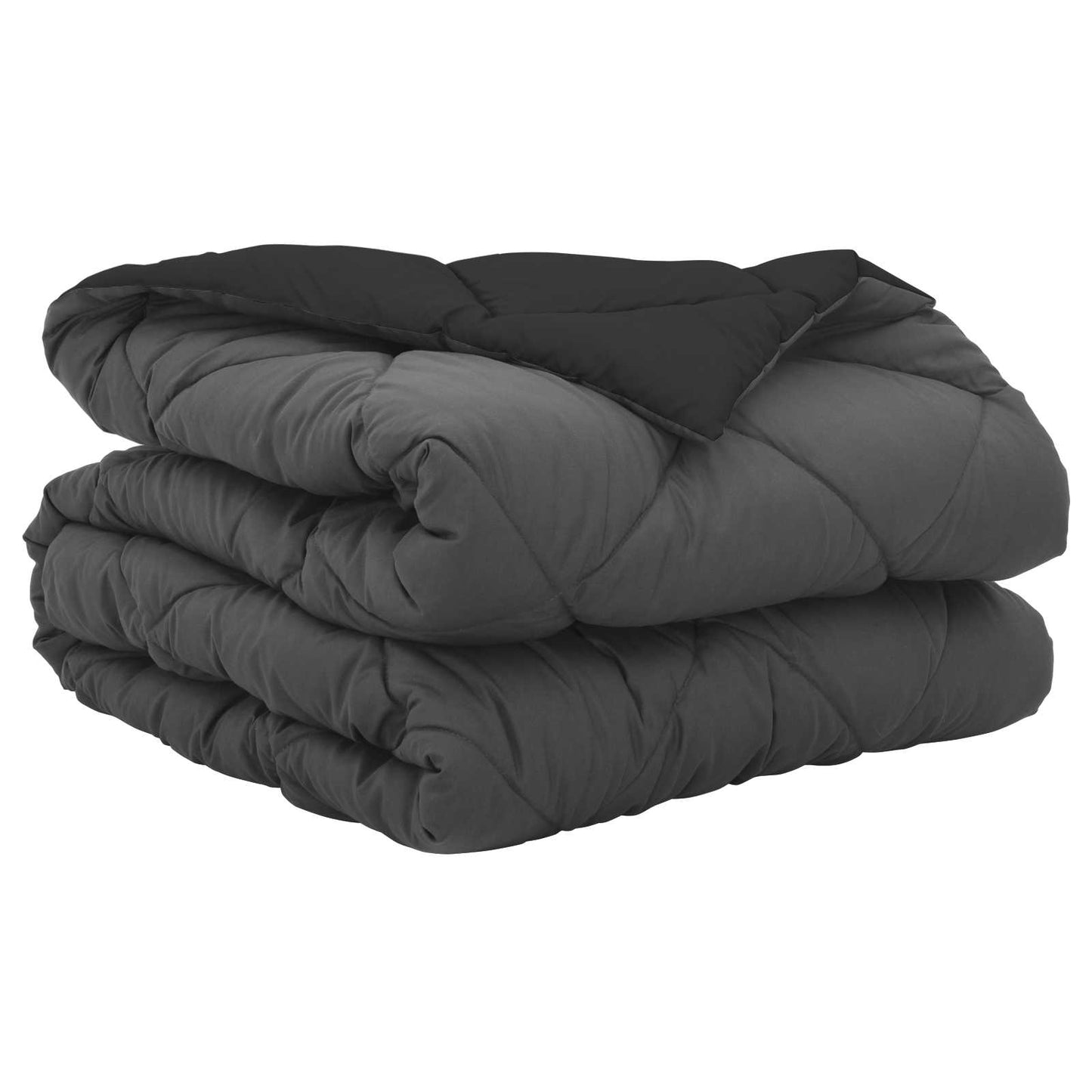 Summer Duvet Black and Anthracite 220 x 155 cm Microfiber