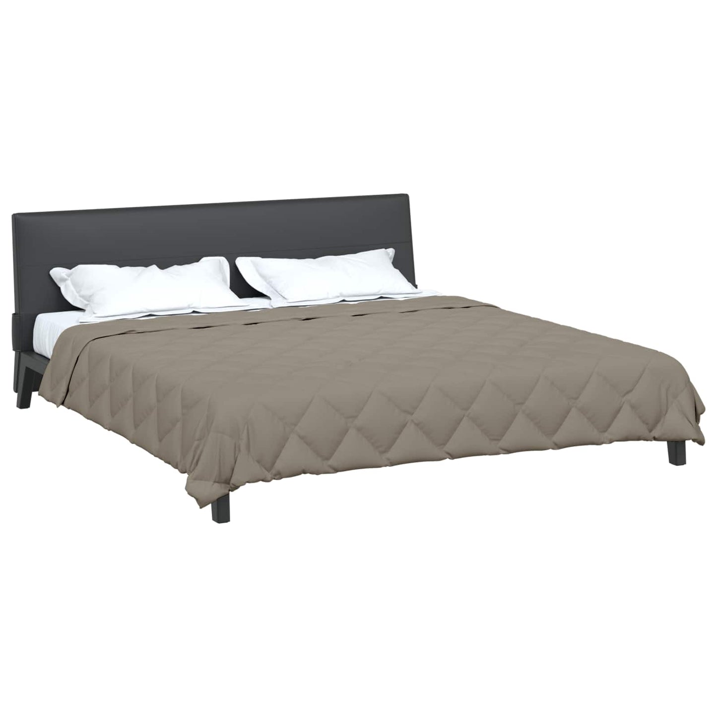 Summer Duvet Light Grey 240 x 200 cm Microfiber
