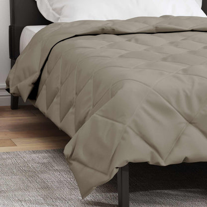 Summer Duvet Light Grey 220 x 135 cm Microfiber