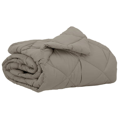Summer Duvet Light Grey 220 x 155 cm Microfiber