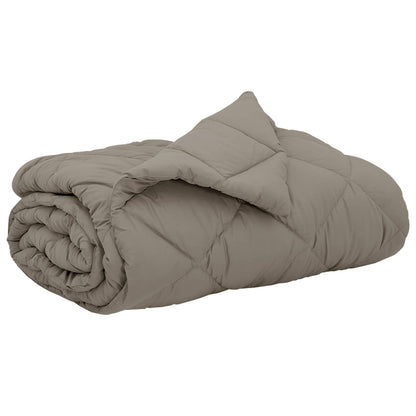 Summer Duvet Light Grey 220 x 260 cm Microfiber