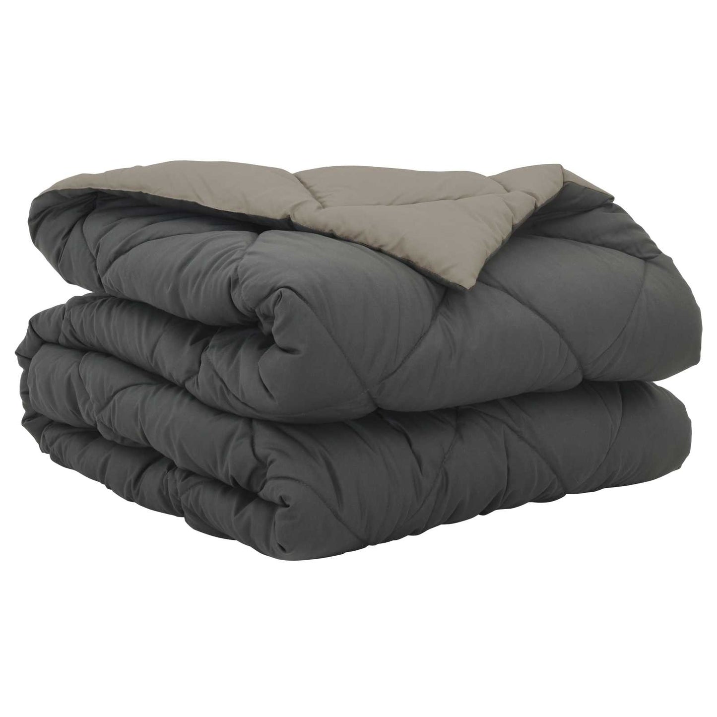 Summer Duvet Light Grey and Anthracite 200 x 155 cm Microfiber