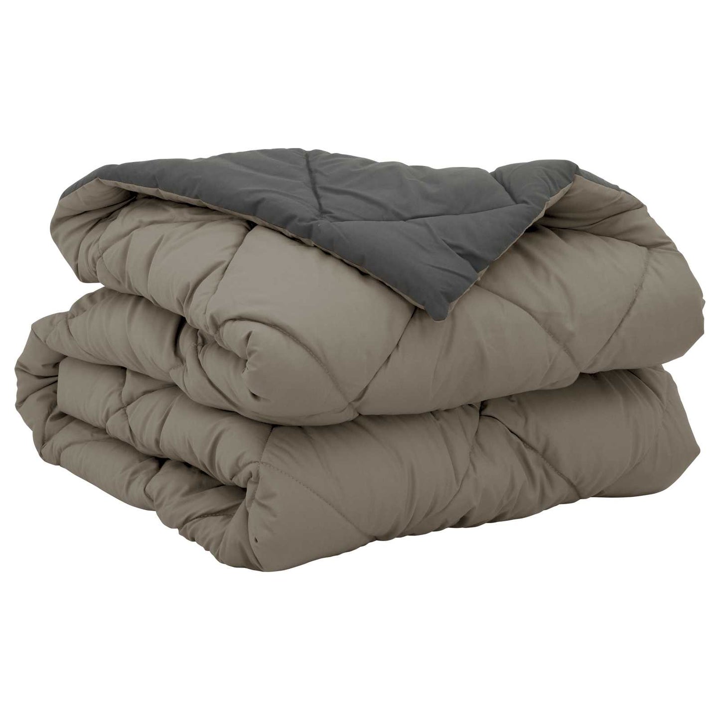 Summer Duvet Light Grey and Anthracite 200 x 155 cm Microfiber