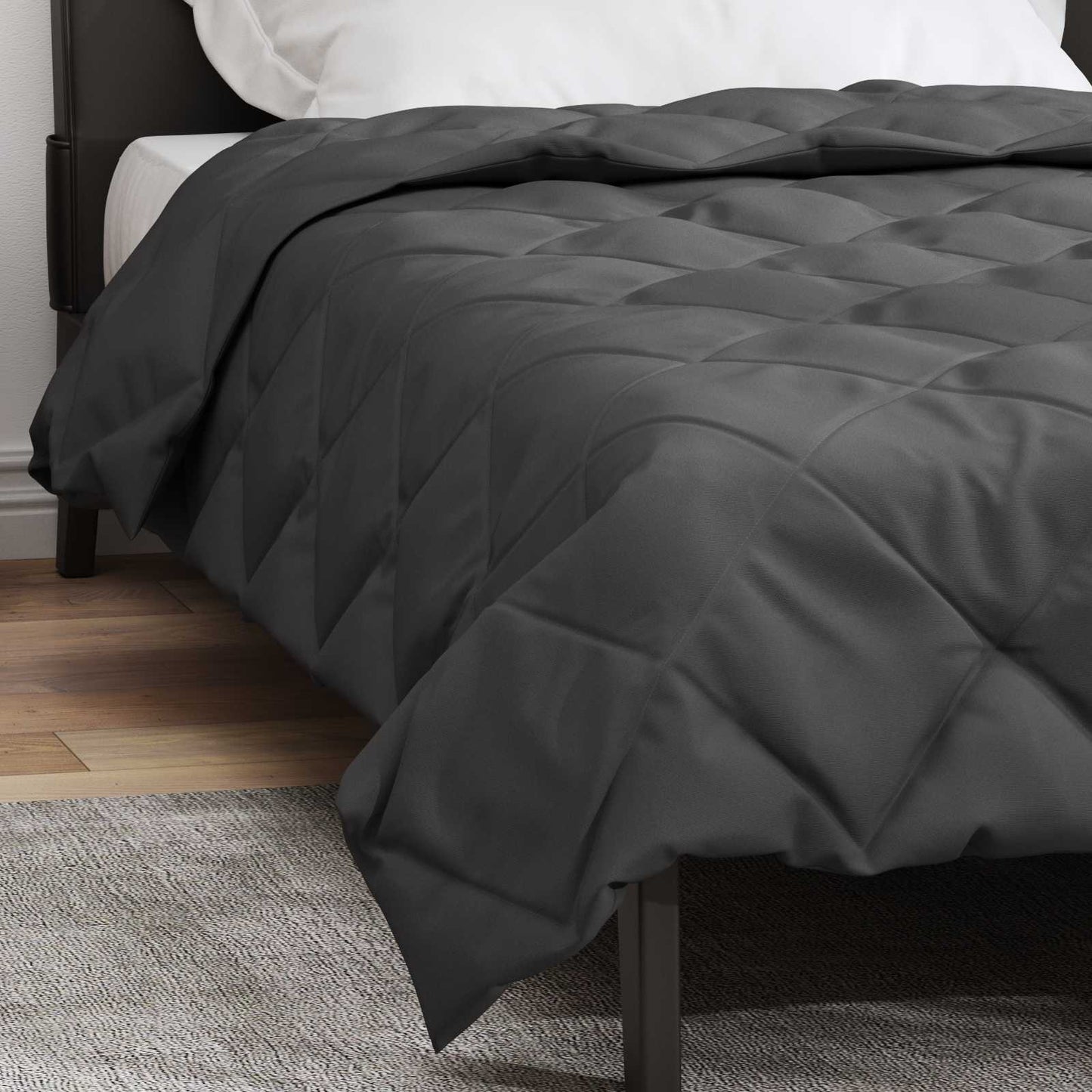 Full Year Duvet Anthracite 135 x 220 cm Microfiber