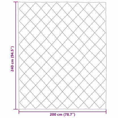 Full Year Duvet Anthracite and Taupe 240 x 200 cm Microfiber