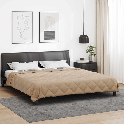 Full Year Duvet Taupe 200 x 200 cm Microfiber