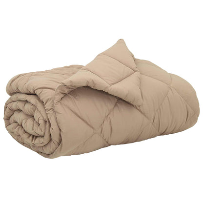 Full Year Duvet Taupe 200 x 200 cm Microfiber
