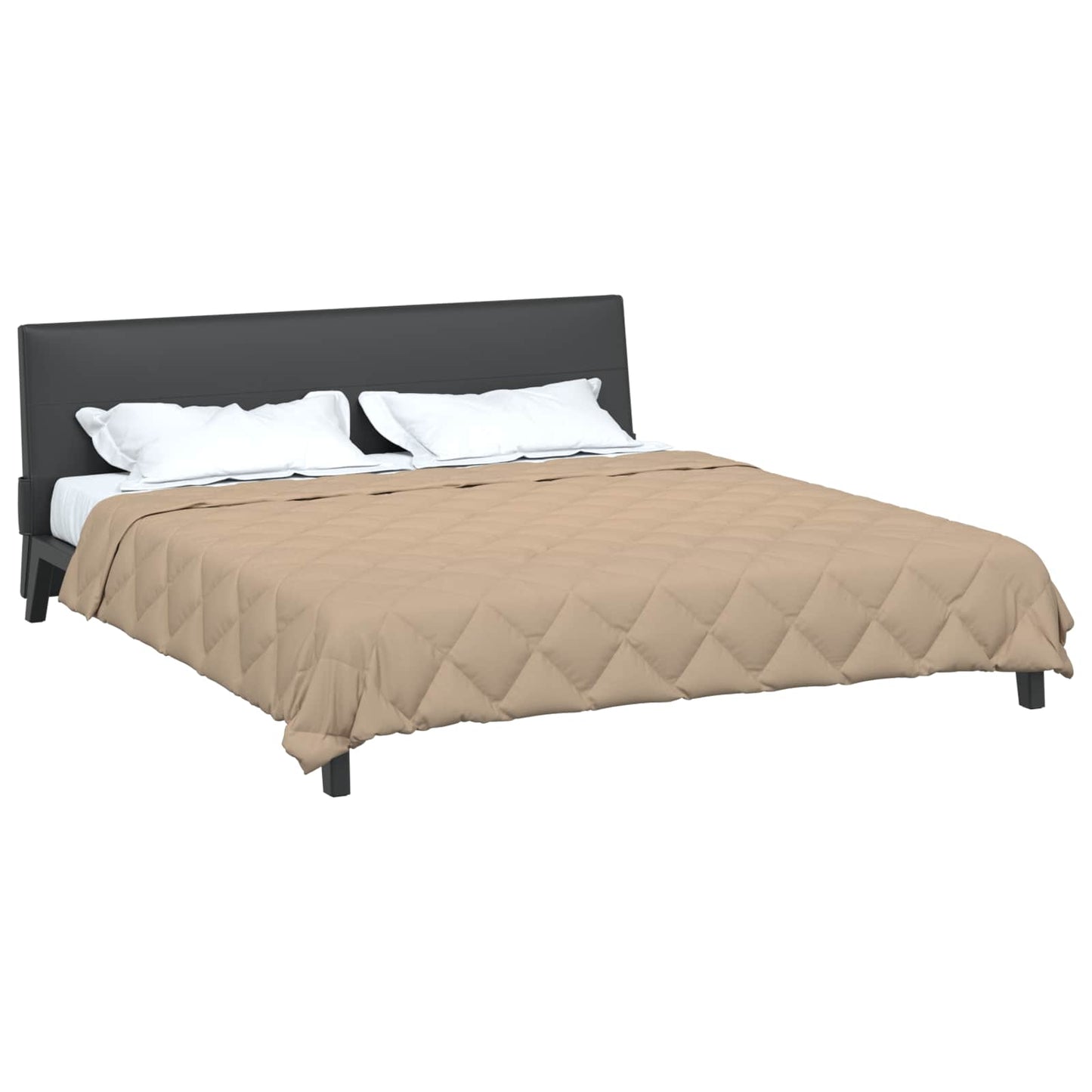 Full Year Duvet Taupe 200 x 200 cm Microfiber
